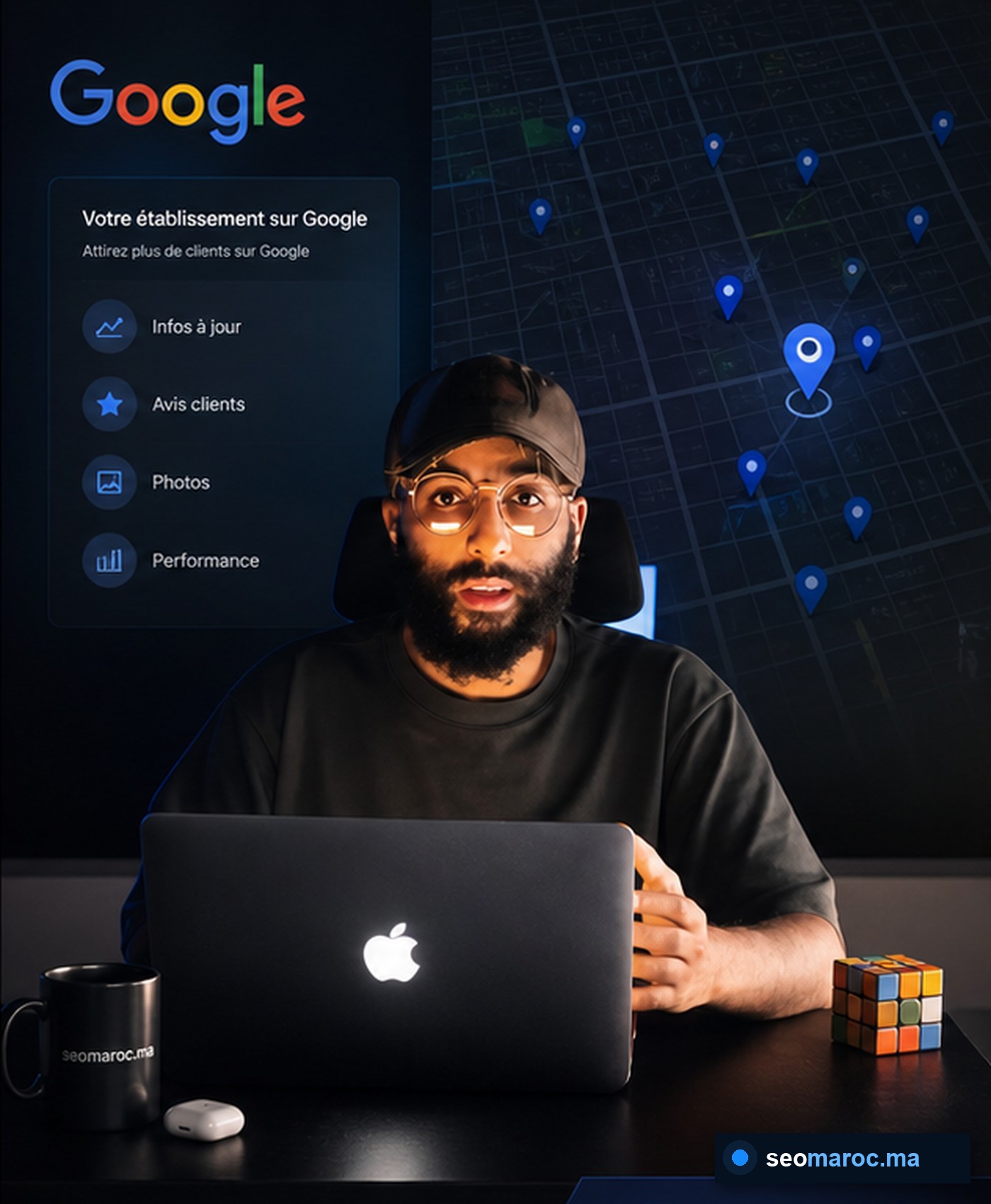 Yassine AMZAL expliquant une stratégie Google Business Profile